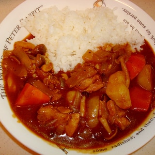 簡単！ごろごろ野菜のチキンカレー　(^^♪